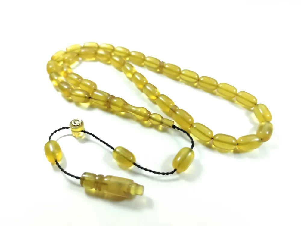 Mesut Elma Usta İşi̇ İmzalı Mühürlü  Sıkma Kehri̇bar küçük resim 2