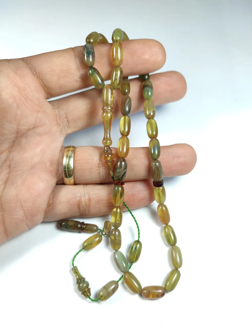 Ayhan Turan Usta İşi̇ İmzalı 0.6 Mi̇li̇m Şeffaf Deli̇m Sıkma Kehri̇bar küçük resim 4