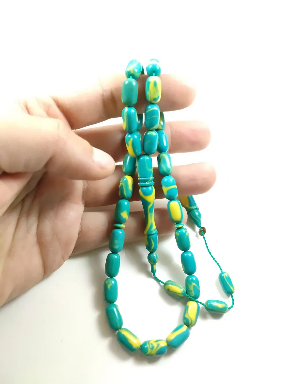 Fati̇h Erbabacan Usta İşi̇ İmzalı Mühürlü  Ari̇zona Fi̇ruze küçük resim 3