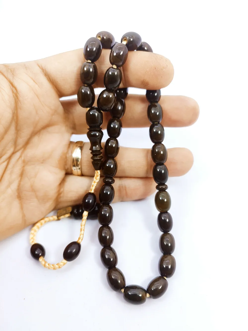 İsa Balkaya Eseri̇ Koni̇k Deli̇m(Eski̇ Usul) 12 Kat İpe Di̇zi̇li̇ Eski̇ Sıkma Kehri̇bar küçük resim 4