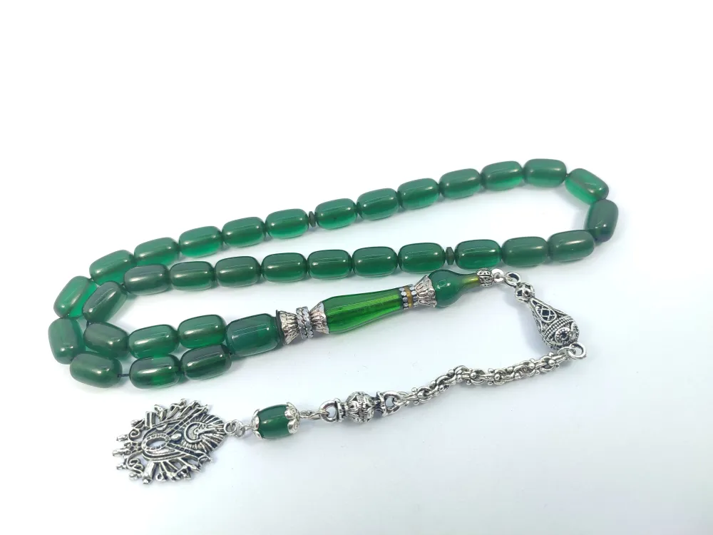 Şevket Alkan Usta İşi̇ 925 Ayar Gümüş Nakkaş İmame  Ateş-İ Kehri̇bar küçük resim 2