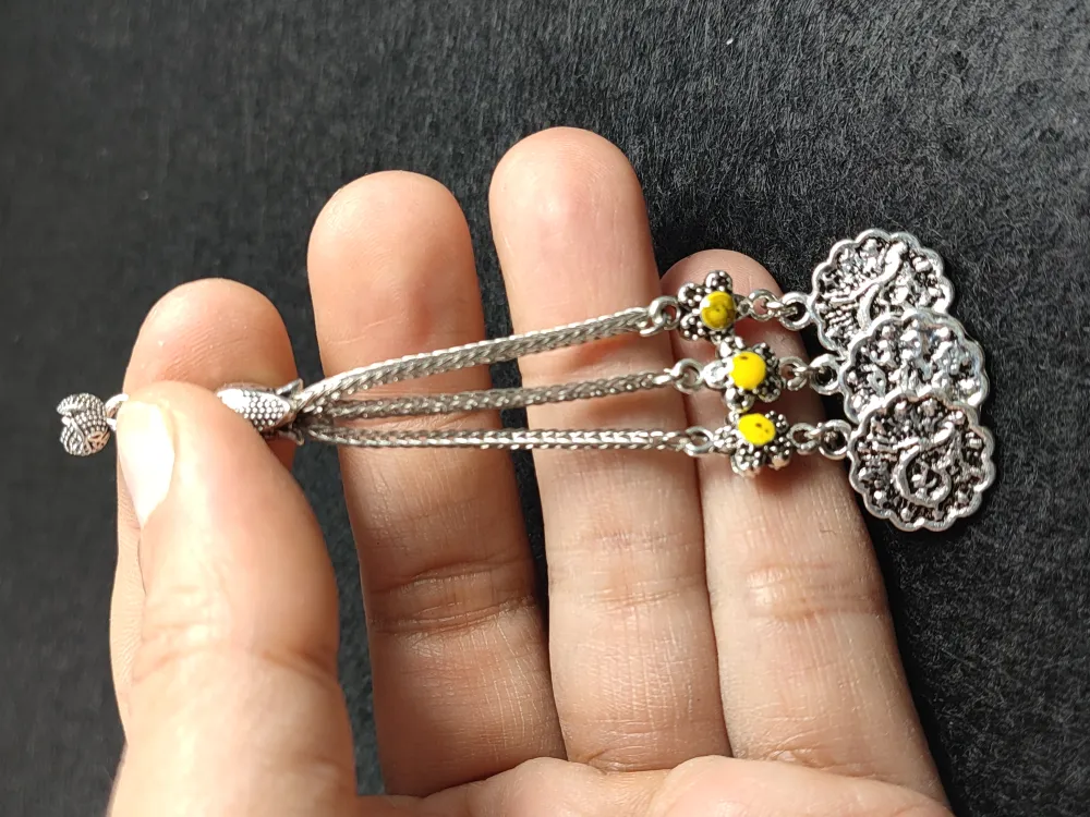 Usta İşçi̇li̇kli̇ Gümüş Kaplama Tesbi̇h Püskülü