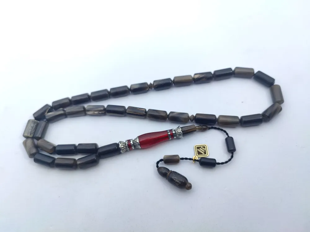 İskeçeli̇ Cemi̇l Usta Eseri̇ 925 Ayar Gümüş Nakkaş İmame Koç Boynuzu küçük resim 2