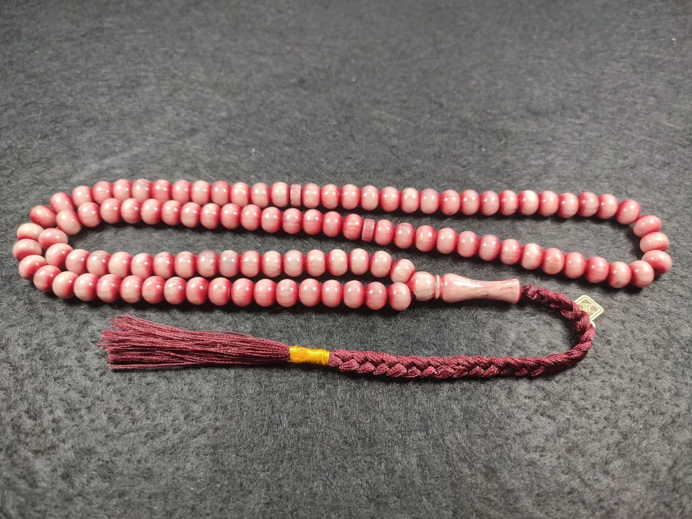 Junai̇d Hasan Usta Eseri̇ Eski̇ Alman Faturan Namaz Tesbi̇hi̇ küçük resim 2