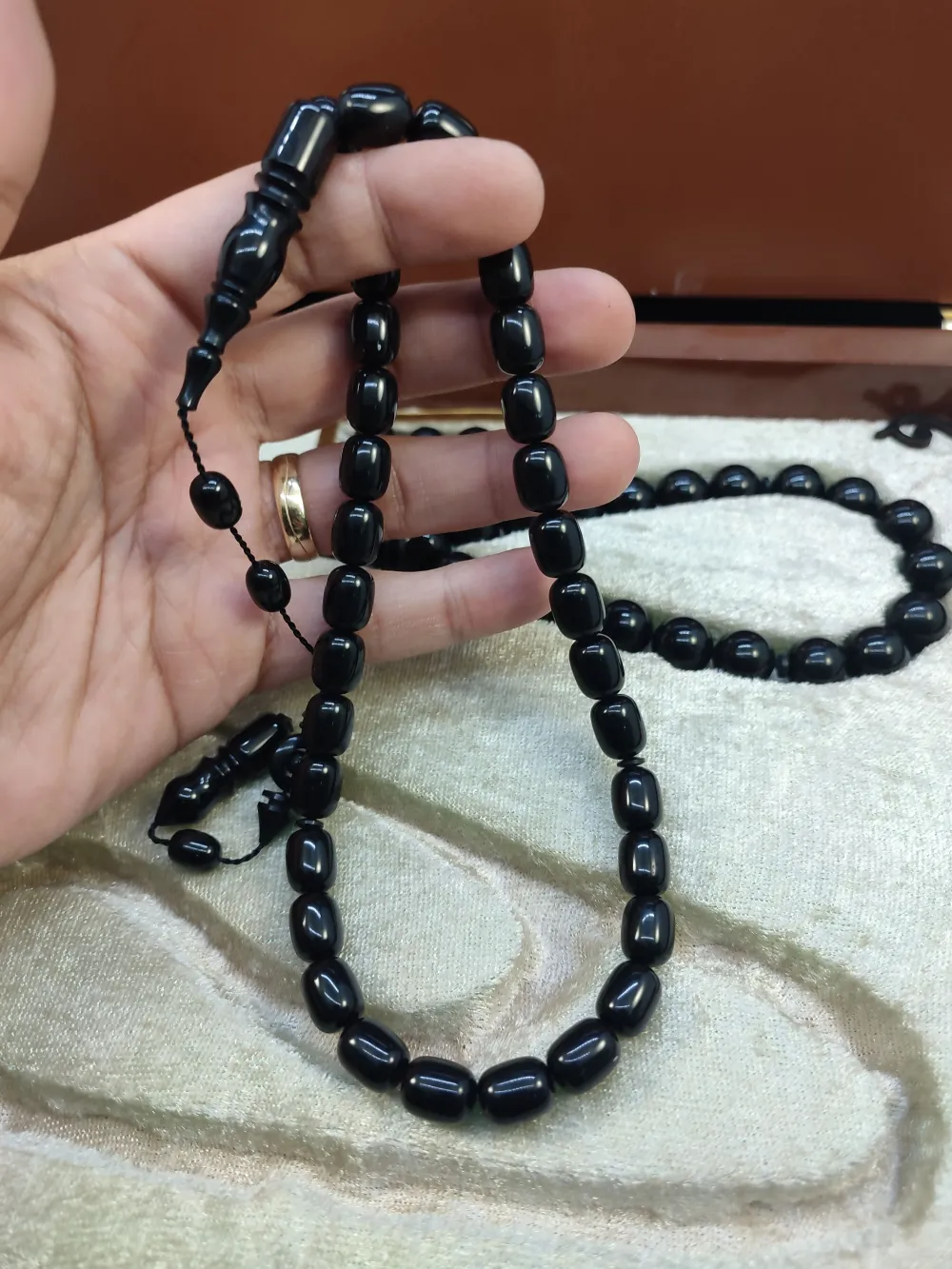 Abdullah Günay Usta Eseri̇ Cevi̇z Ağacı Gömme Kutulu 3'Lü Has Erzurum Oltu Seti̇ küçük resim 4