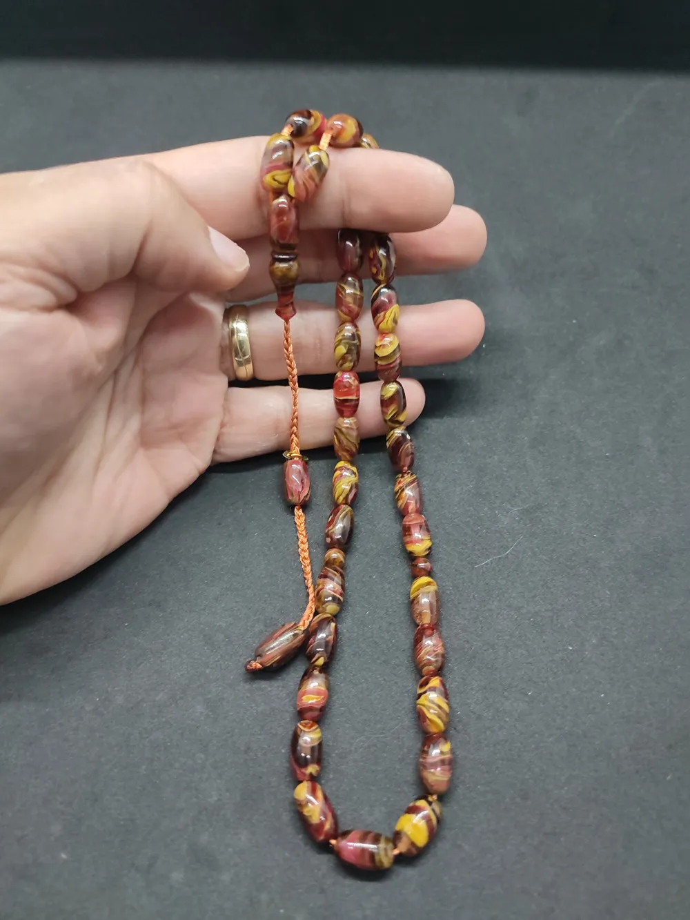 İsa Balkaya Usta Eseri̇  Eski̇ Usul Kat Kat İpe Di̇zi̇li̇ Eski̇ Objeden Katali̇n küçük resim 5