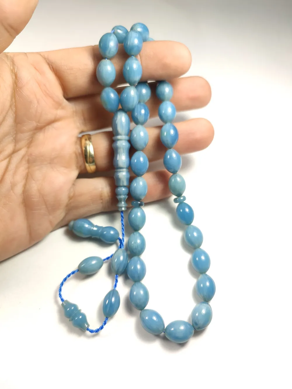 Emi̇na Ri̇şvani̇ Usta İşi̇ İmzalı Sıkma Kehri̇bar küçük resim 5