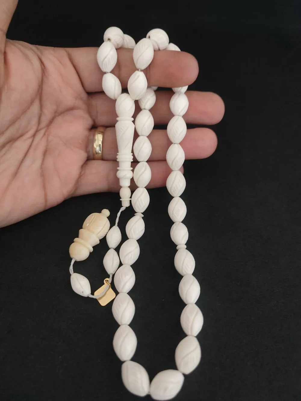 İskeçeli̇ Cemi̇l Usta Eseri̇ Tamamen Kalem Oyma El İşçi̇li̇kli̇ İri̇ Boy  Deve Kemi̇ği̇ küçük resim 4