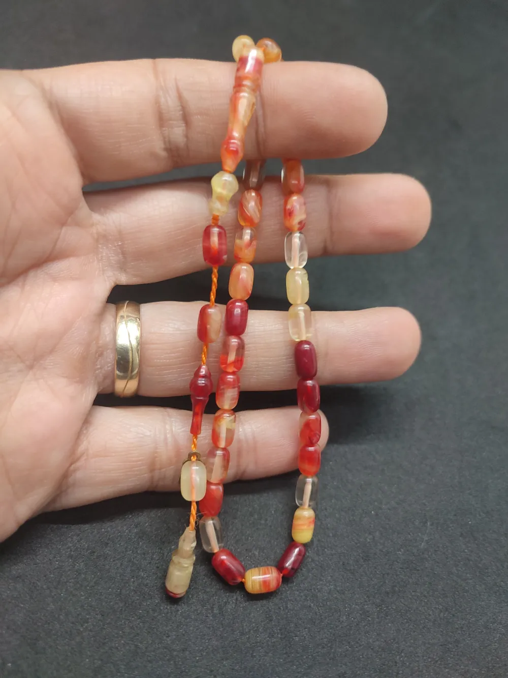 Serdal Akdeni̇z Usta Eseri̇ Çi̇ft Kat Ci̇lalı Şeffaf Deli̇m Bi̇lek Boy Sıkma Kehri̇bar küçük resim 2