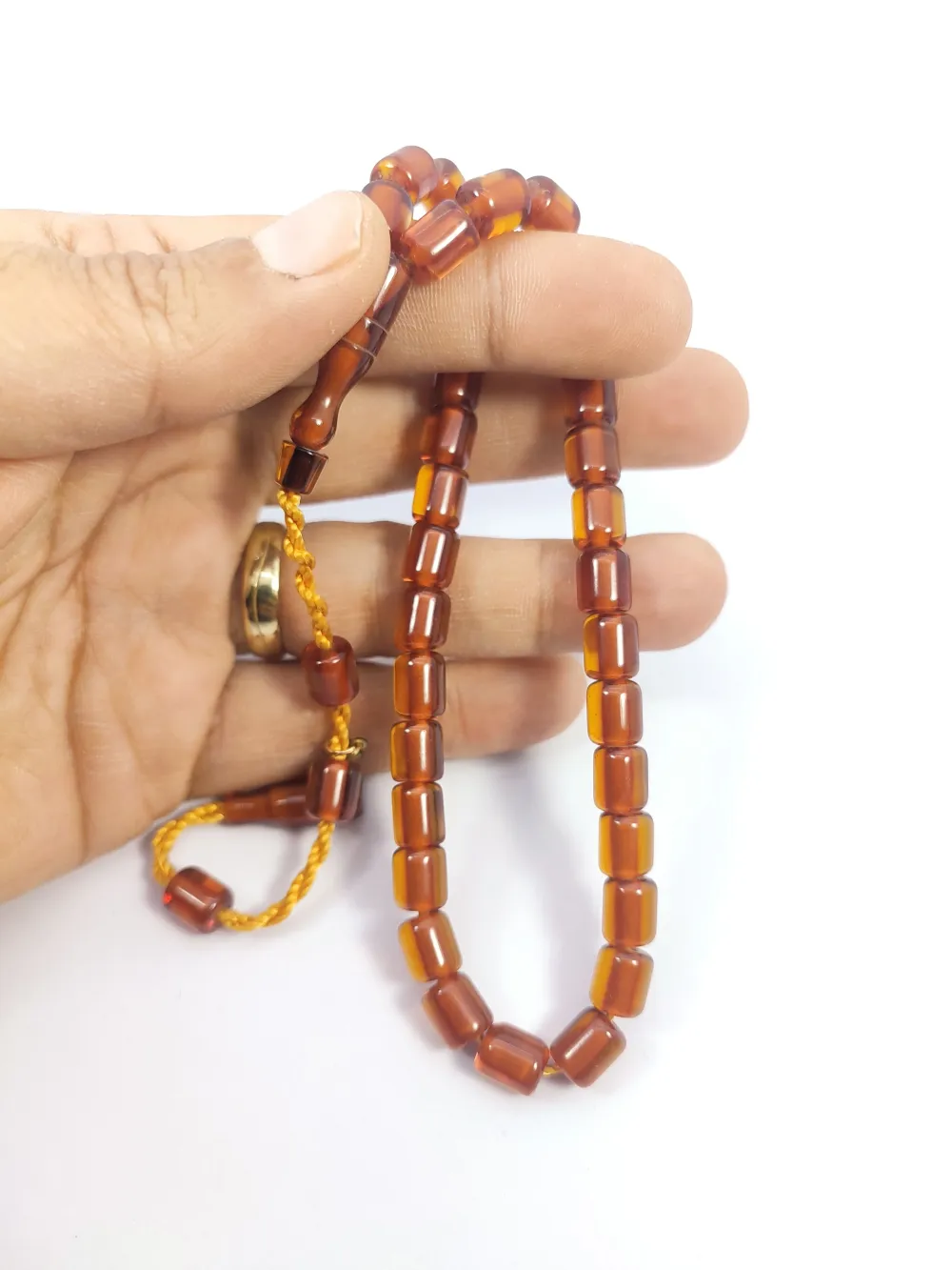 Hayyani̇ Usta Eseri̇ İmzalı Mühürlü Dönem Osmanlısı Ateş-İ Kehri̇bar küçük resim 4