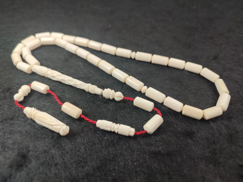 Şevket Alkan Usta Eseri̇  Kalem Oyma Mevlevi̇ Model İmame Hi̇tame  30 Gr Fi̇l Di̇şi̇ küçük resim 3