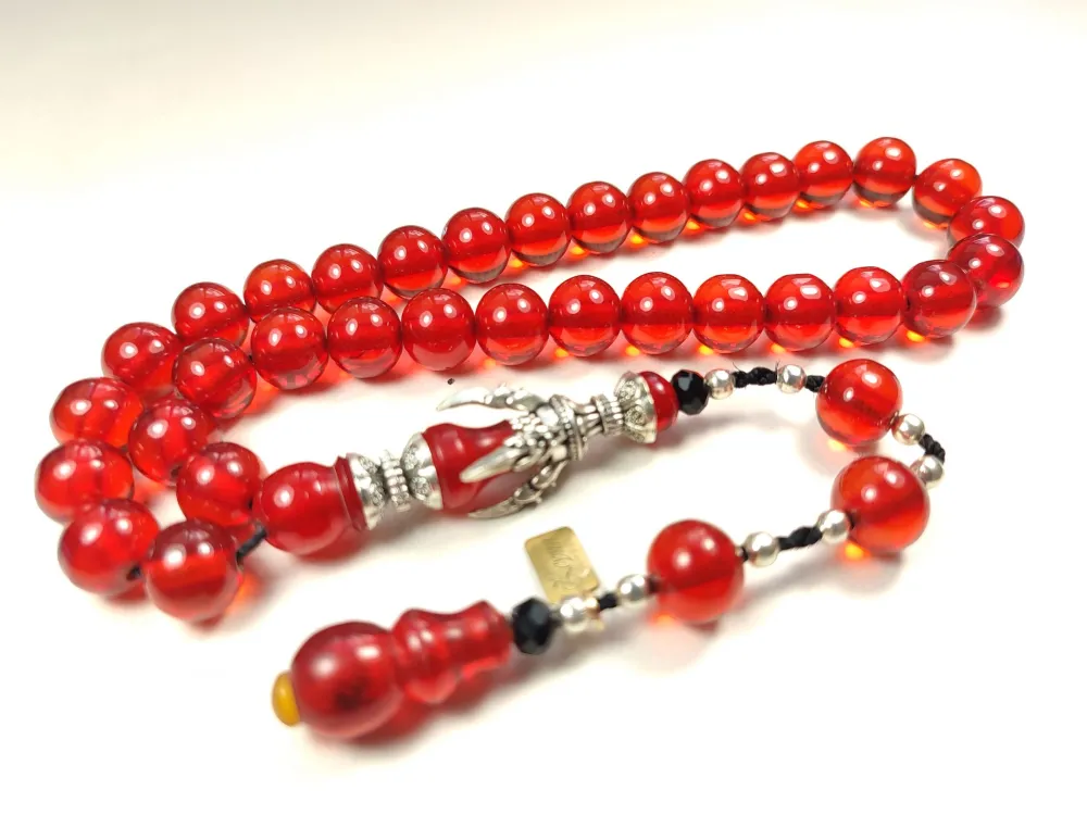 Zeyn Usta İmzalı Bronz Nakkaş İmame Pençe Model Ateş Kehri̇bar