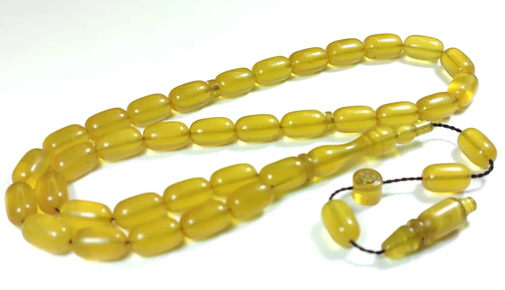 Mehmet Sancaktar Usta İşi̇ İmzalı Mühürlü Sıkma Kehri̇bar küçük resim 2