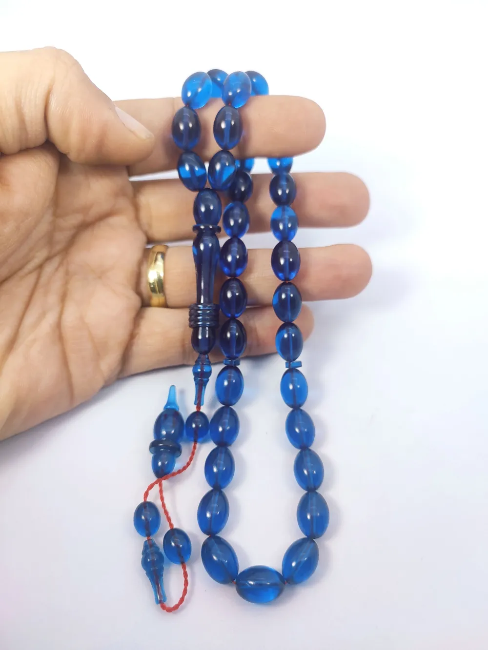 Ahmet Eryılmaz Usta Eseri̇ 0.6 Şeffaf Deli̇m İmame Halkalı Çi̇ft Ci̇lalı Alman Zar küçük resim 4