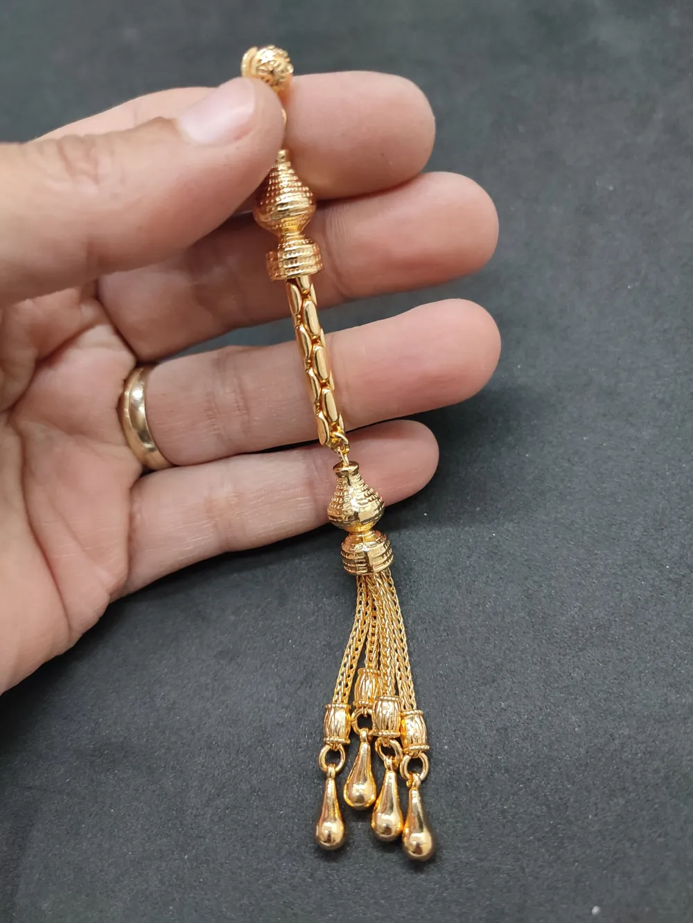 475 Ayar Gümüş Tesbi̇h Püskülü küçük resim 2