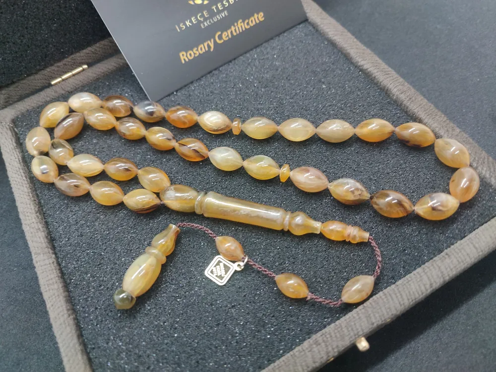 Vıp Kutulu 29.44 Gr İskeçeli̇ Cemi̇l Usta Eseri̇ Nadi̇r Tür  Gergedan Boynuzu