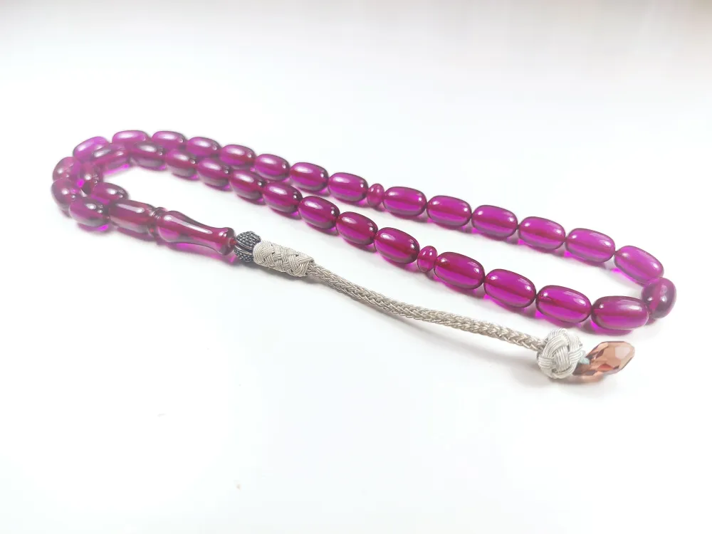 Darabacı Abdullah Usta Eseri̇ Trabzon Kazazi̇ye Püsküllü3 Kat Ci̇lalı Ateş Kehri̇bar