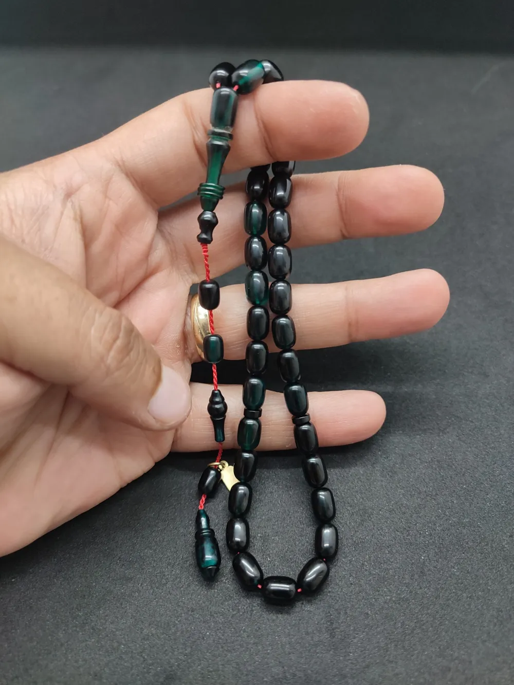 Furkan Gül Usta Eseri̇ El Boy İmame Halkalı Sıkma Kehri̇bar küçük resim 3