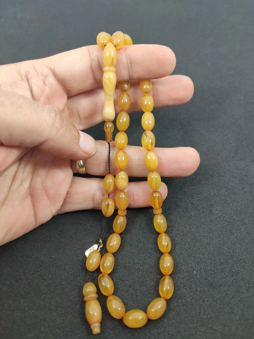 Furkan Gül Usta Eseri̇ 0.6 Şeffaf Deli̇m Çi̇ft Kat Ci̇lalı Sıkma Kehri̇bar küçük resim 4