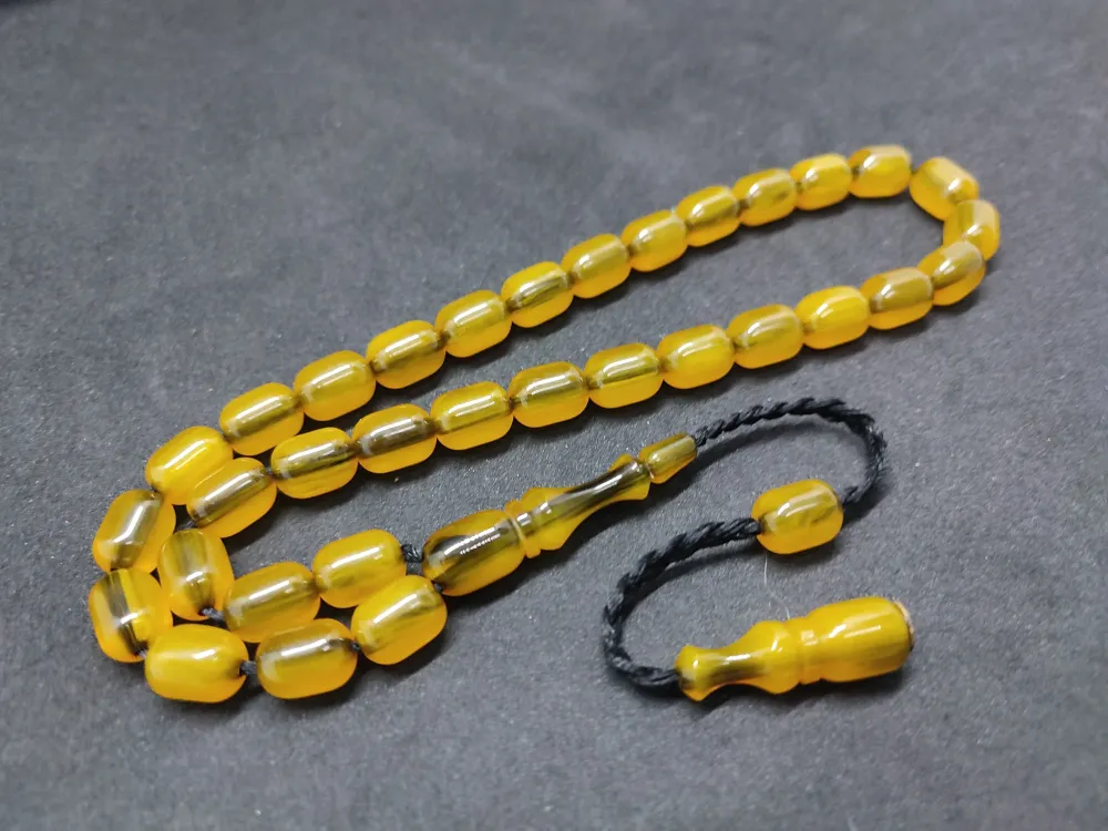 İsa Balkaya Usta Eseri̇  Eski̇ Usul Kat Kat İpe Di̇zi̇li̇ Eski̇ Sıkma Kehri̇bar