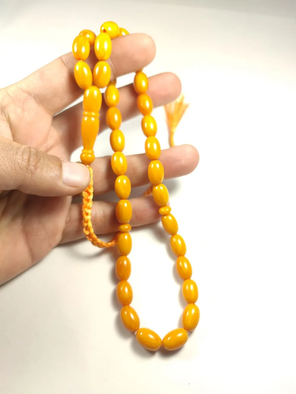 Ebu Zeyn Usta İşi̇ İmzalı Rengi̇n Zi̇rvesi̇ Bi̇r Sıkma Kehri̇bar küçük resim 4