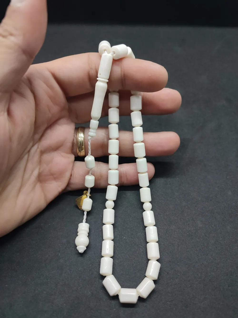 İskeçeli̇ Cemi̇l Usta Eseri̇ El Boy Naturel Deve Kemi̇ği̇ küçük resim 5