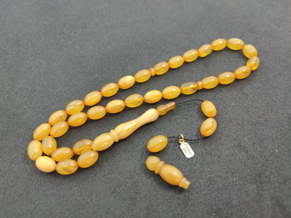 Furkan Gül Usta Eseri̇ 0.6 Şeffaf Deli̇m Çi̇ft Kat Ci̇lalı Sıkma Kehri̇bar küçük resim 3