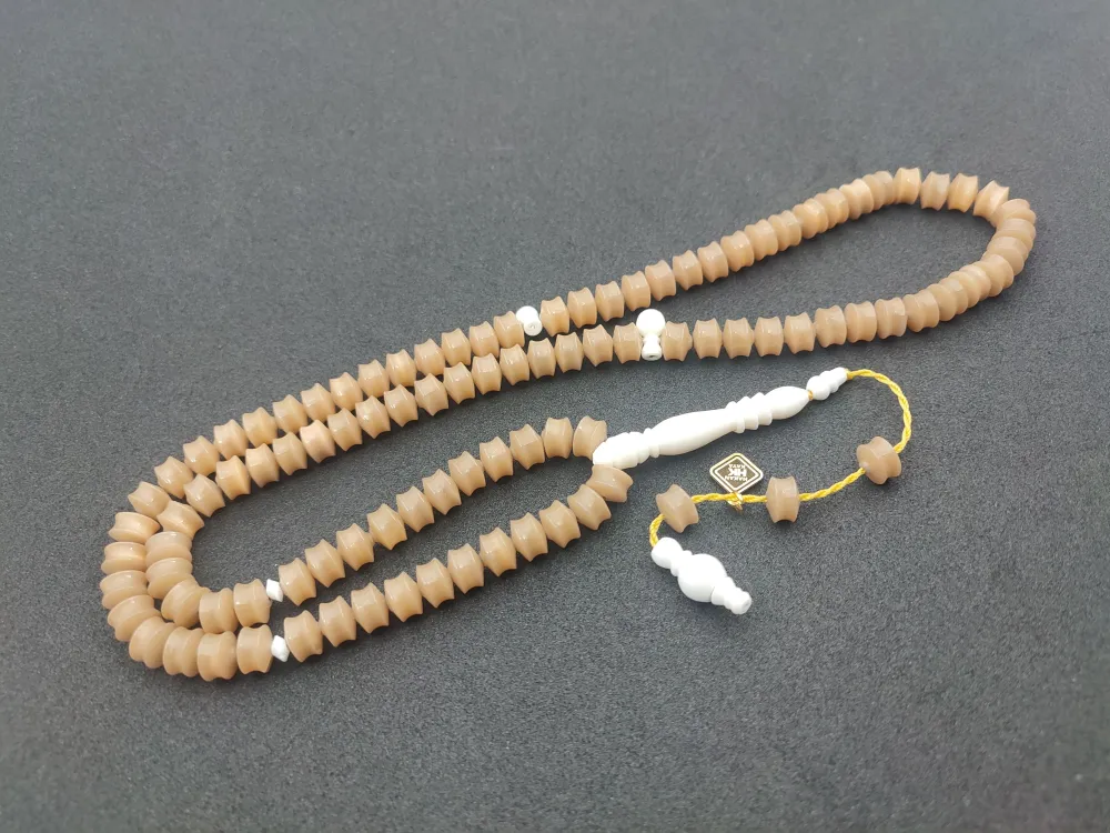 Hakan Kaya Usta Eseri̇ Deve Kemi̇ği̇ Kombi̇nli̇ Fransız Galali̇t Namaz Tesbi̇hi̇ küçük resim 3