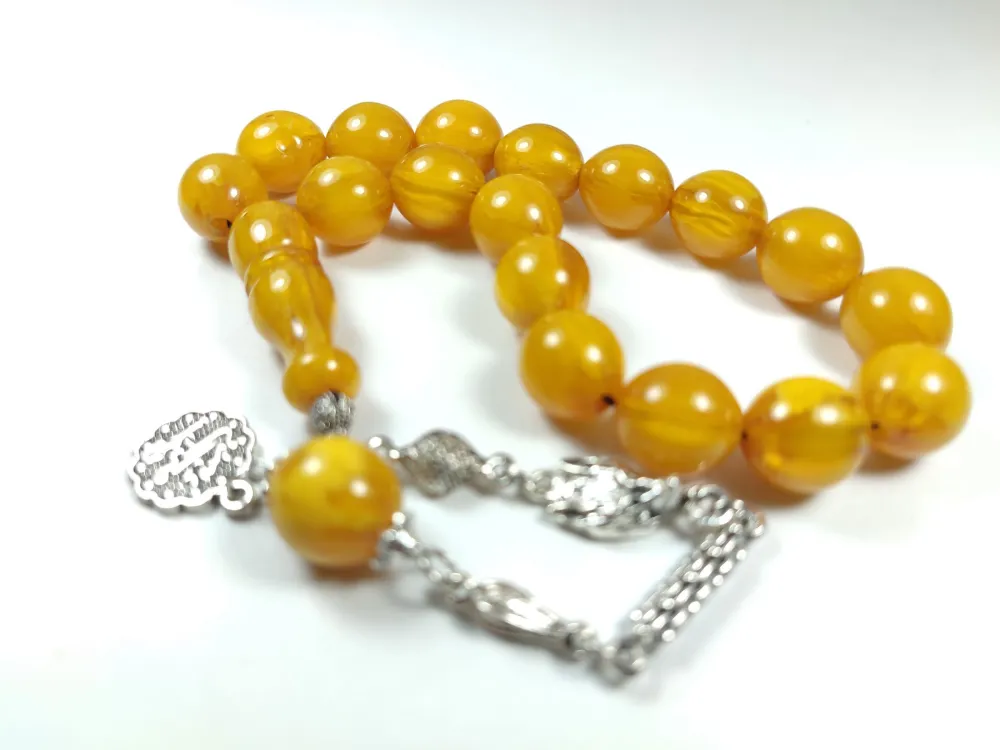 Alman Gümüş Püskül Di̇zayn Maskot Sıkma Kehri̇bar küçük resim 3