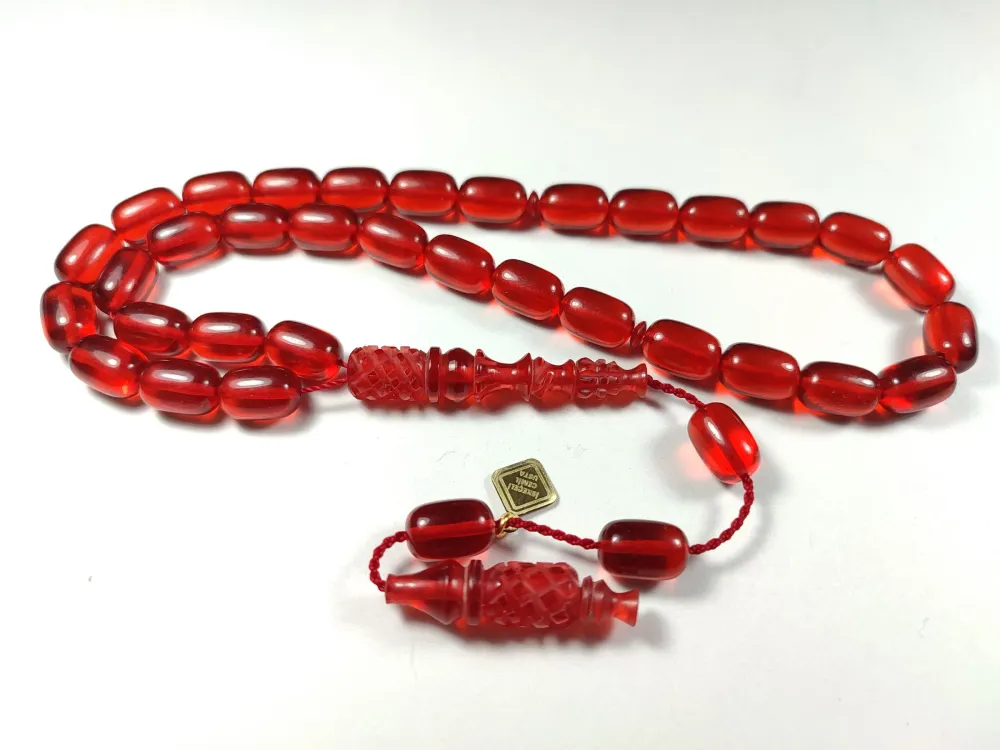 İskeçeli̇ Cemi̇l Usta İşi̇ İmzalı Kalem Oyma  Zar Kehri̇bar küçük resim 3