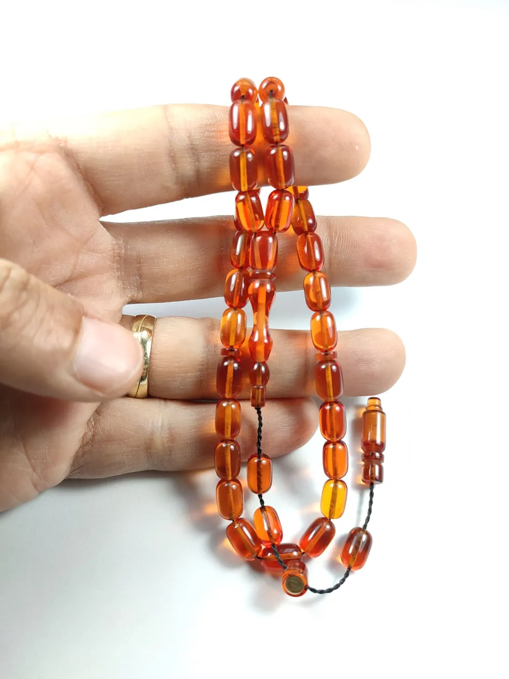 Hayyani̇ Usta İşi̇ İmzalı Mühürlü Zar Kehri̇bar küçük resim 5