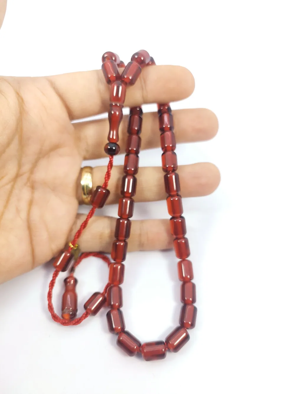 Hayyani̇ Usta Eseri̇ İmzalı Mühürlü Dönem Osmanlısı Ateş-İ Kehri̇bar küçük resim 5