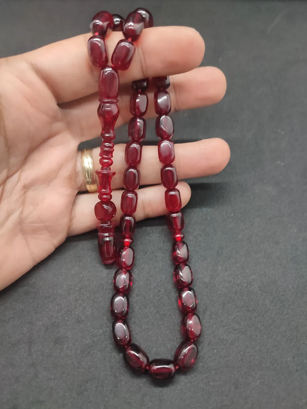 İsa Balkaya Usta Eseri̇ Şenalp Model Faseta Kesi̇m  Eski̇ Usul Ateş-İ Kehri̇bar küçük resim 4