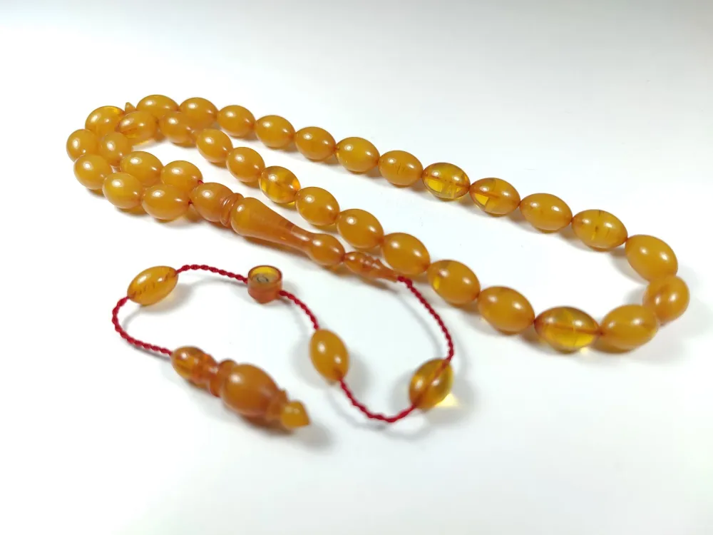 Mesut Elma Usta İşi̇ İmzalı Mühürlü Sıkma Kehri̇bar küçük resim 3