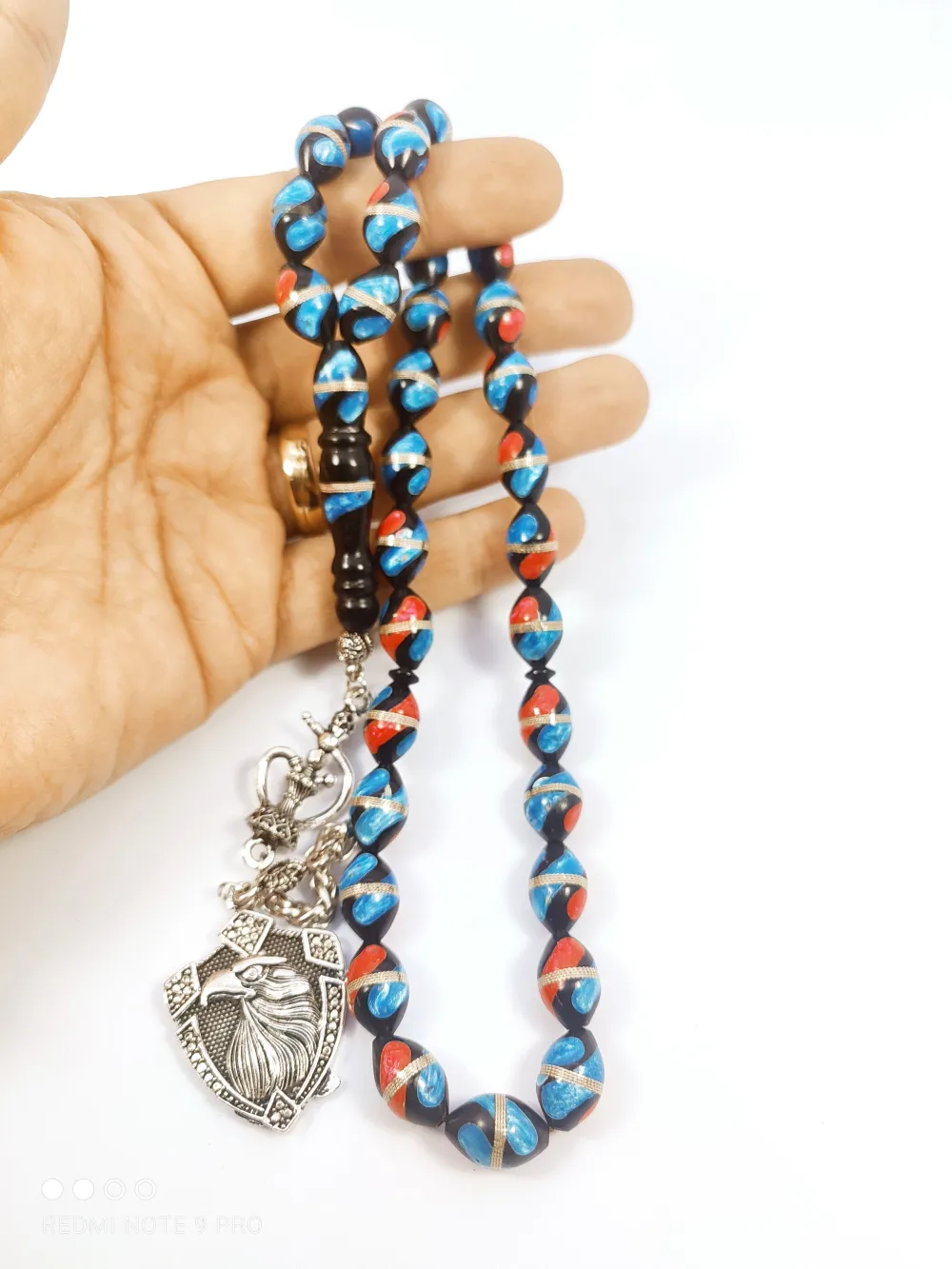 Şevket Alkan Usta Eseri̇ İri̇ Boy Mi̇neli̇ Gümüş Sarmal Kuka küçük resim 5