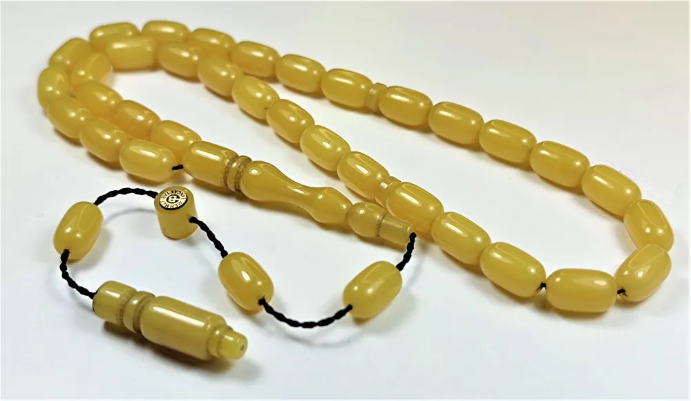 Mehmet Sancaktar Usta İşi̇ İmzalı Mühürlü Sıkma Kehri̇bar küçük resim 3