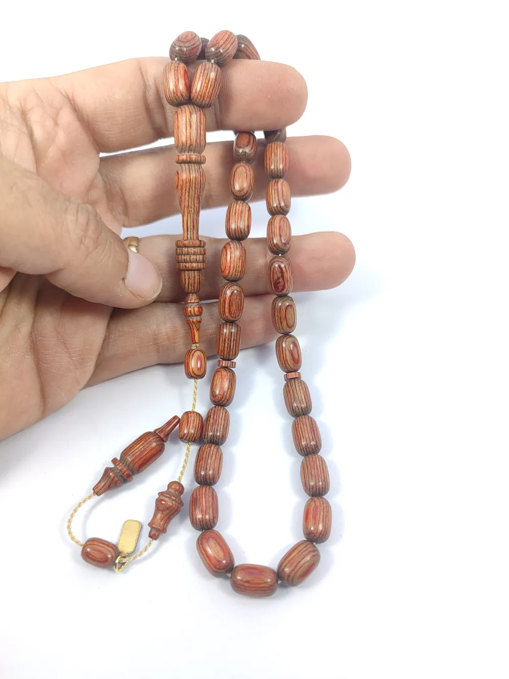 Hali̇l Hi̇lmi̇ Usta İşi̇ İmzalı Halkalı Nadi̇r Tür Nadi̇r Renk Doğal Kafur Ağacı küçük resim 5