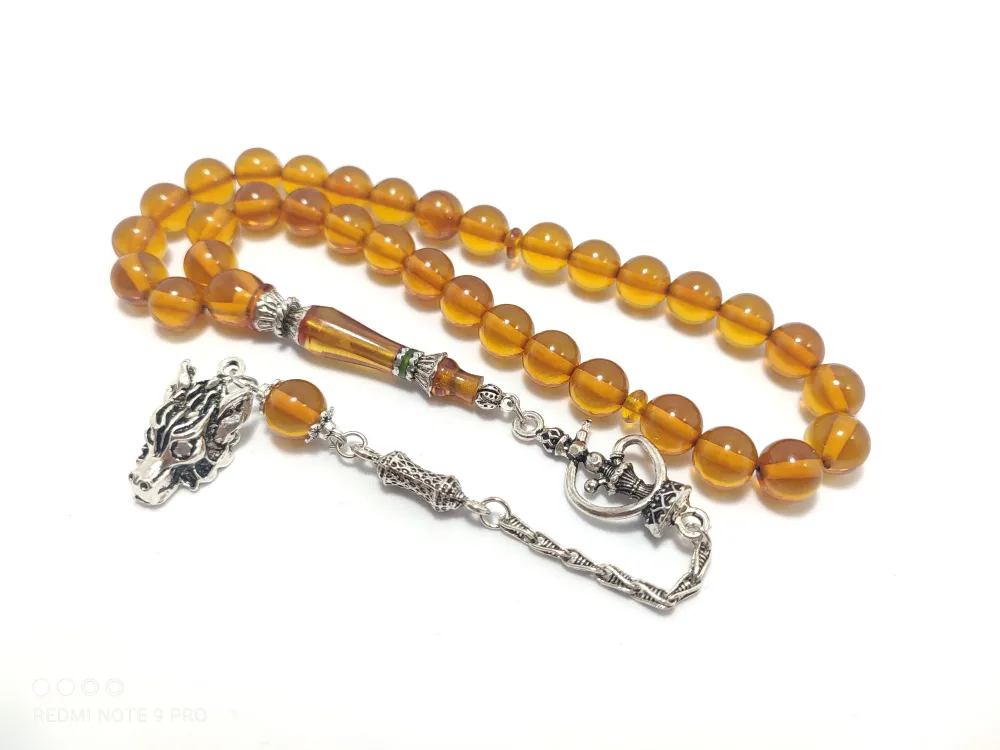 925 Ayar Gümüş Nakkaş İmame  Sıkma Kehri̇bar