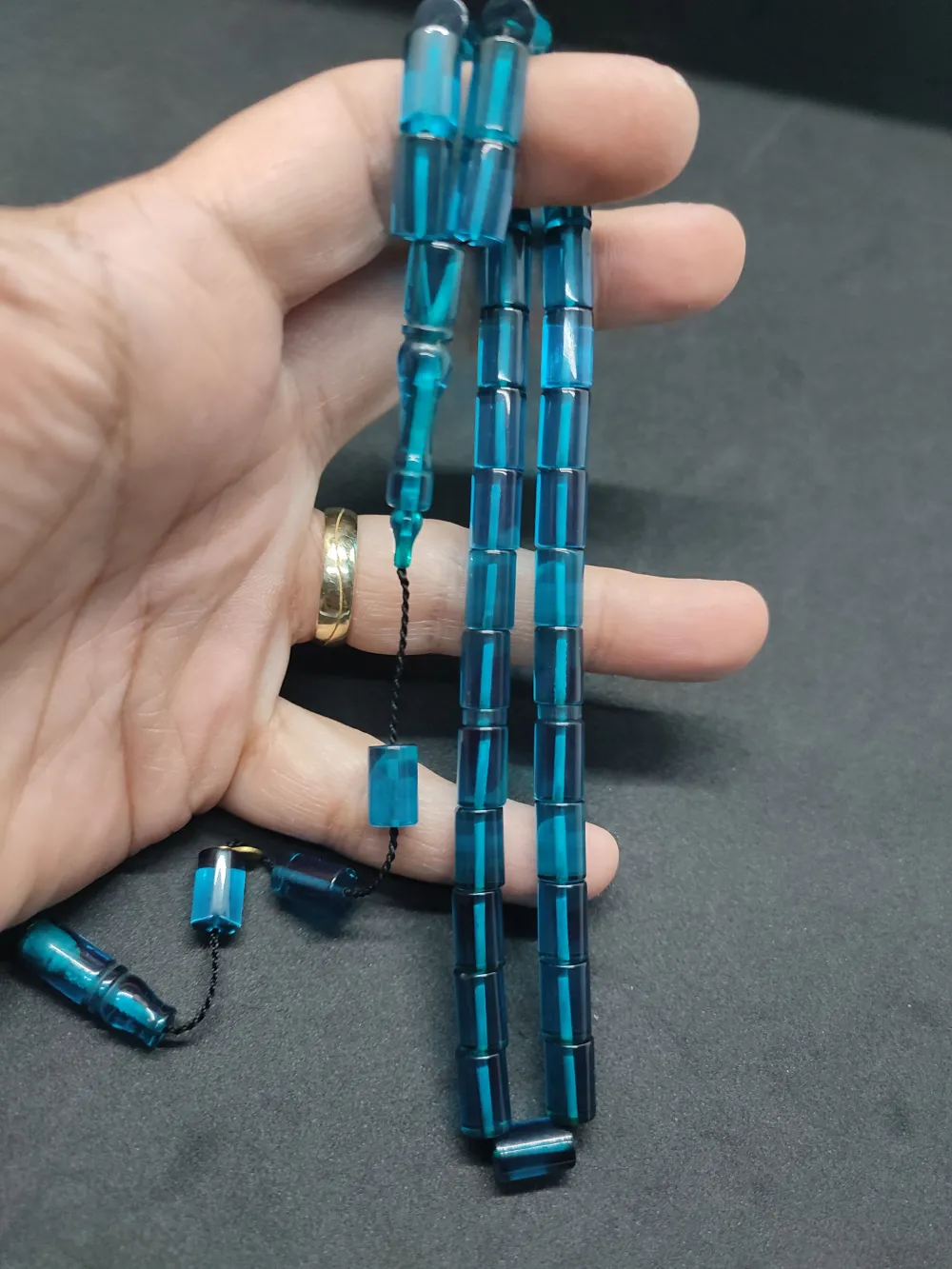 Erhan Turan Usta Eseri̇ 0.6 Şeffaf Deli̇m Çi̇ft Kat Ci̇lalı Ok Gi̇bi̇ Ateş-İ Kehri̇bar küçük resim 5