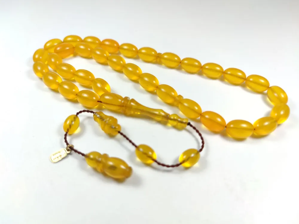 Ayhan Turan Usta İşi̇ İmzalı Mühürlü Sıkma Kehri̇bar