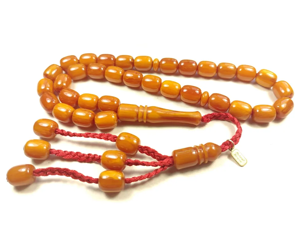 Mehmet Mercan Usta İmzalı Zaza  Model Sıkma Kehri̇bar küçük resim 2