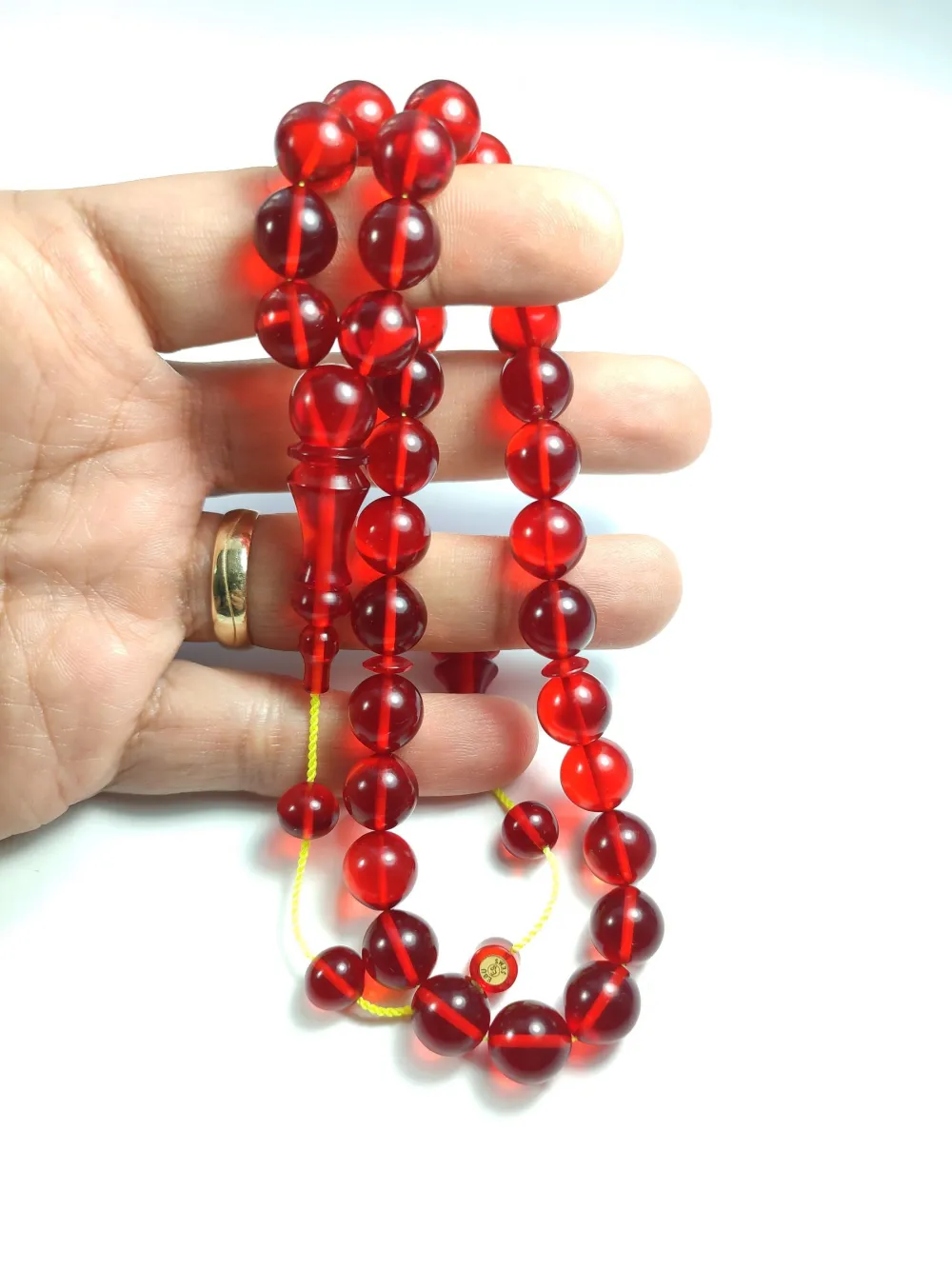 Ebu Şems Usta İşi̇ İmzalı Mühürlü 0.6 Deli̇m Alman Zar  Kehri̇bar küçük resim 5