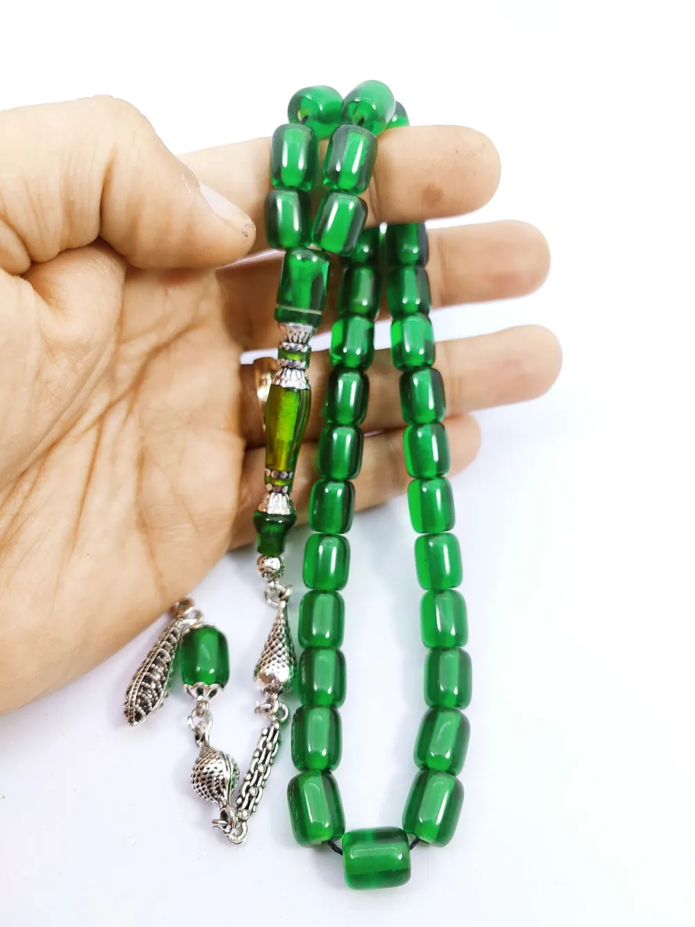 925 Ayar Gümüş Nakkaş Çi̇ft Kat Torna Çi̇ft Ci̇lalı Necef küçük resim 5