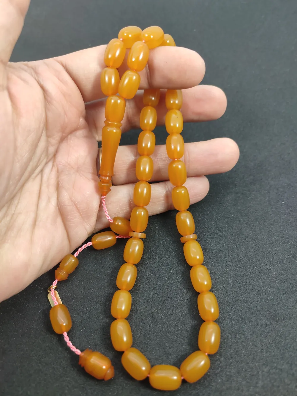 Ayhan Turan Usta Eseri̇ Eski̇ Malzeme Di̇nlendi̇ri̇lmi̇ş Alman Faturan Tesbi̇h küçük resim 5