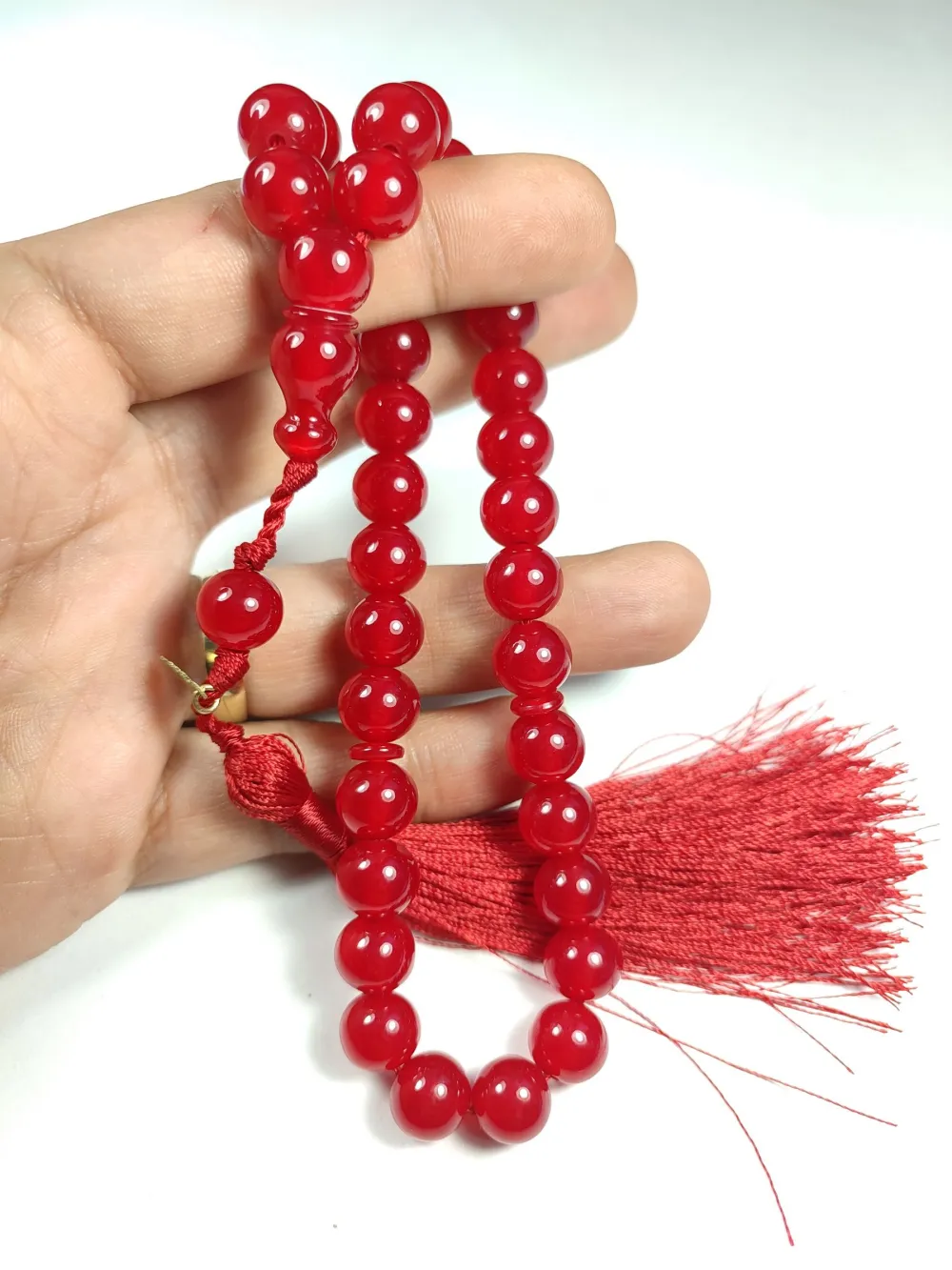 Ebu Zeyn Usta İşi̇ İmzalı Mühürlü Sıkma Kehri̇bar küçük resim 5