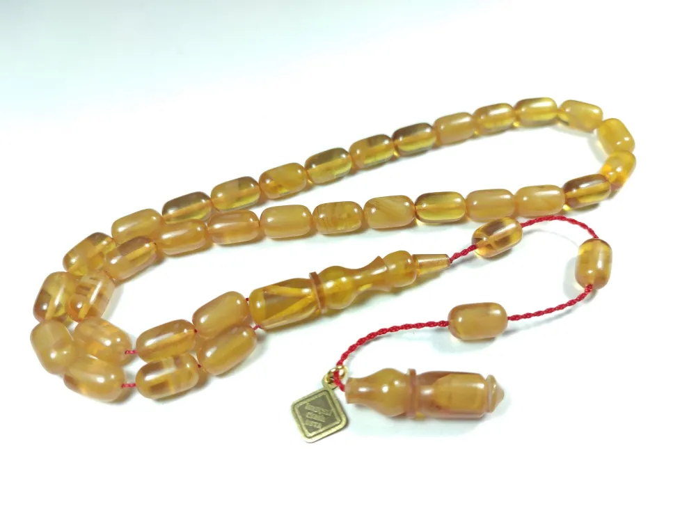 İskeçeli̇ Cemi̇l Usta İşi̇ İmzalı Sıkma Kehri̇bar küçük resim 3