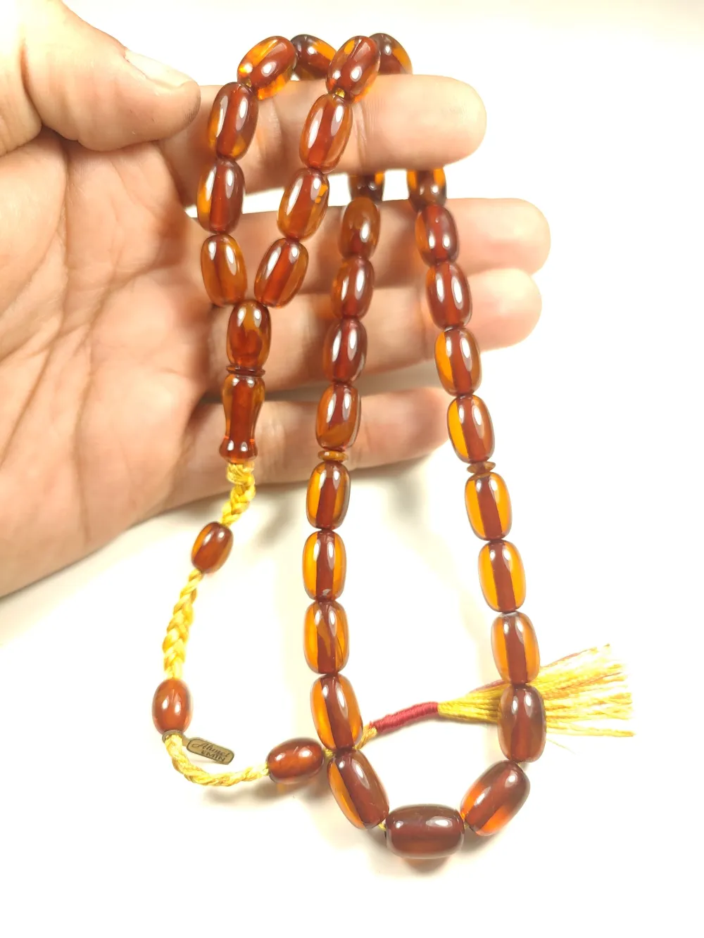 Ahmet Emi̇n Usta Eseri̇ Eski̇ Usul Kat Kat İpe Di̇zi̇lmi̇ş Kuru Torna Objeden Katali̇n  küçük resim 5