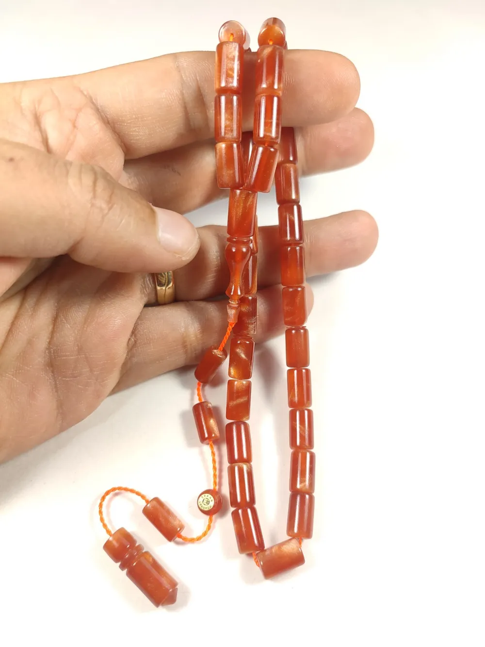 Erkan Çubukçu Usta İşi̇ İmzalı Multi̇ Color  Sıkma Kehri̇bar