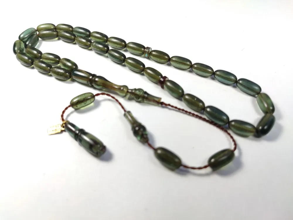 Ayhan Turan Usta İşi̇ İmzalı 0.6 Mi̇li̇m Şeffaf Deli̇m Sıkma Kehri̇bar küçük resim 3