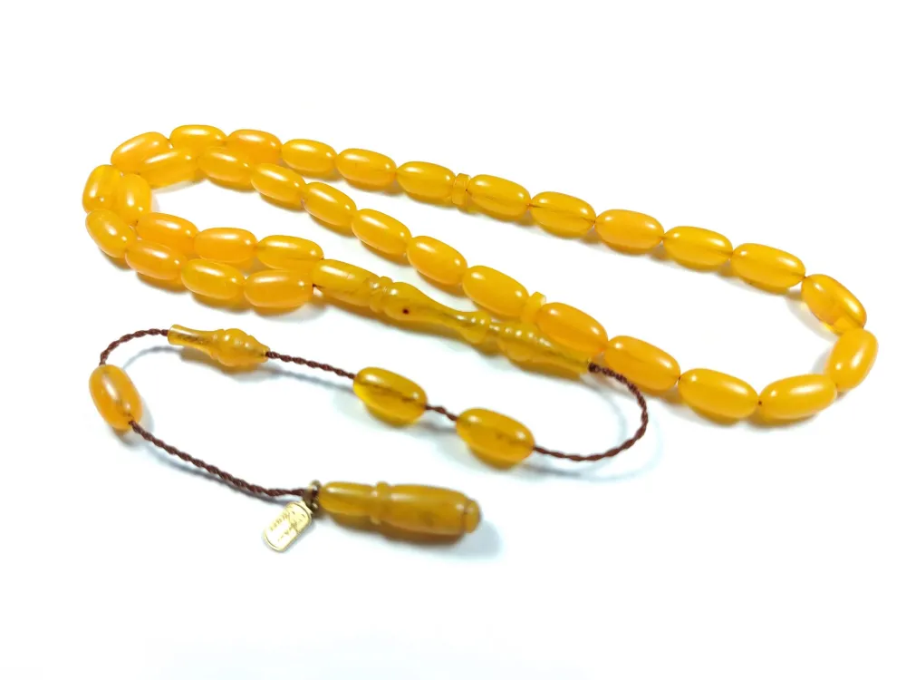 Ayhan Turan Usta İşi̇ İmzalı 0.6 Mi̇li̇m Şeffaf Deli̇m Sıkma Kehri̇bar küçük resim 3